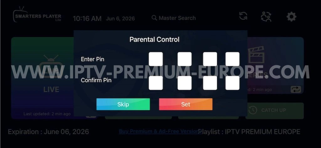Configurer le Contrôle Parental