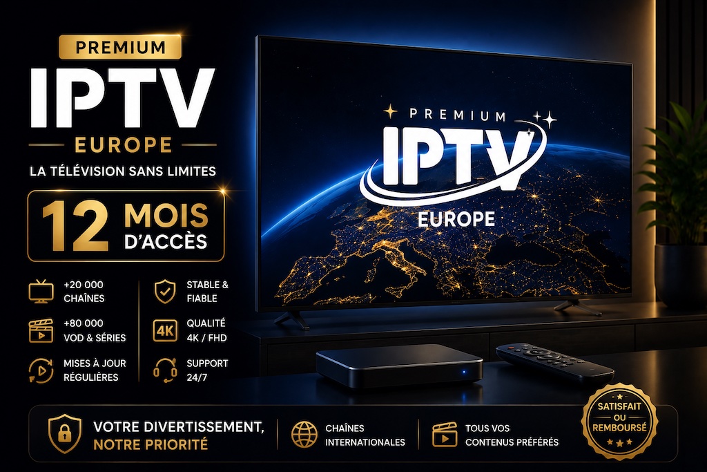 Abonnement OTT Premium IPTV de 12 mois
