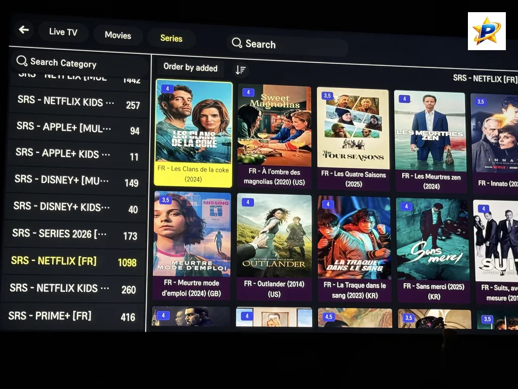 Tivimate - Navigation dans le Catalogue VOD (Films et Séries)
