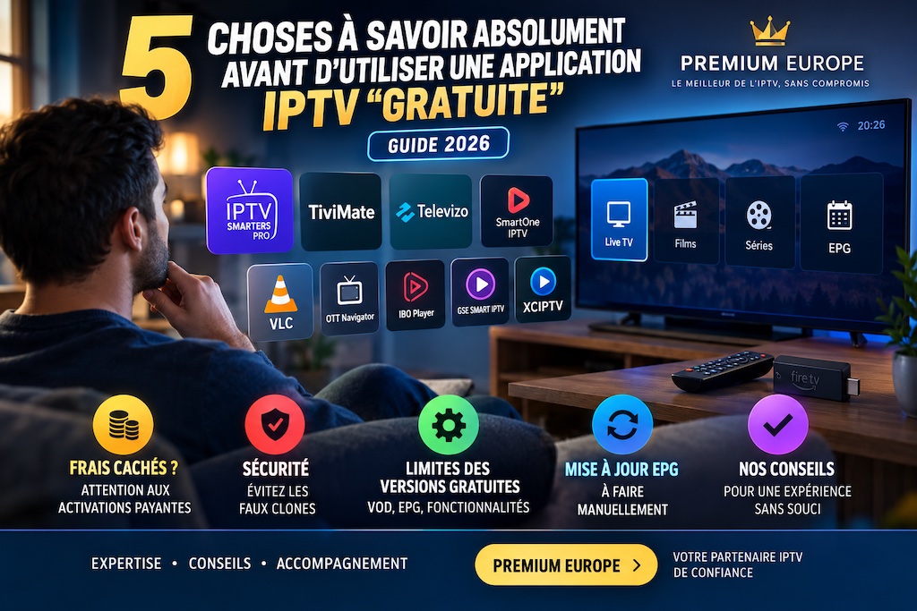5 choses à savoir avant d’utiliser une application IPTV gratuite en 2026