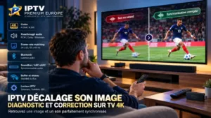 Diagnostic du décalage son image IPTV sur une TV 4K